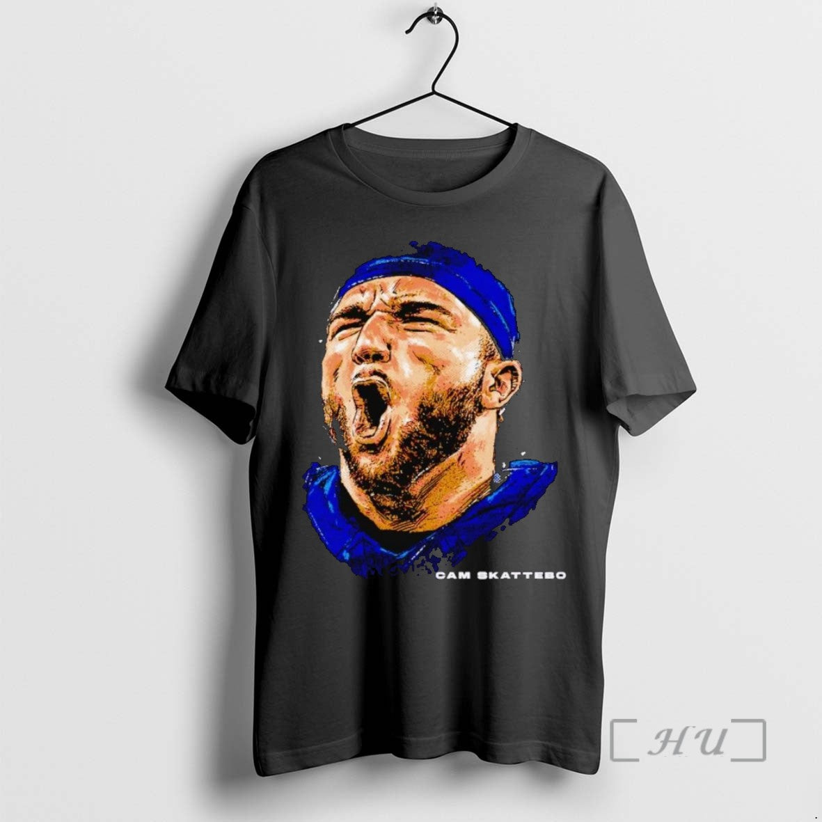 Limited Edition Cam Skattebo Scream Head New York Giants Tee Shirt Sweater
