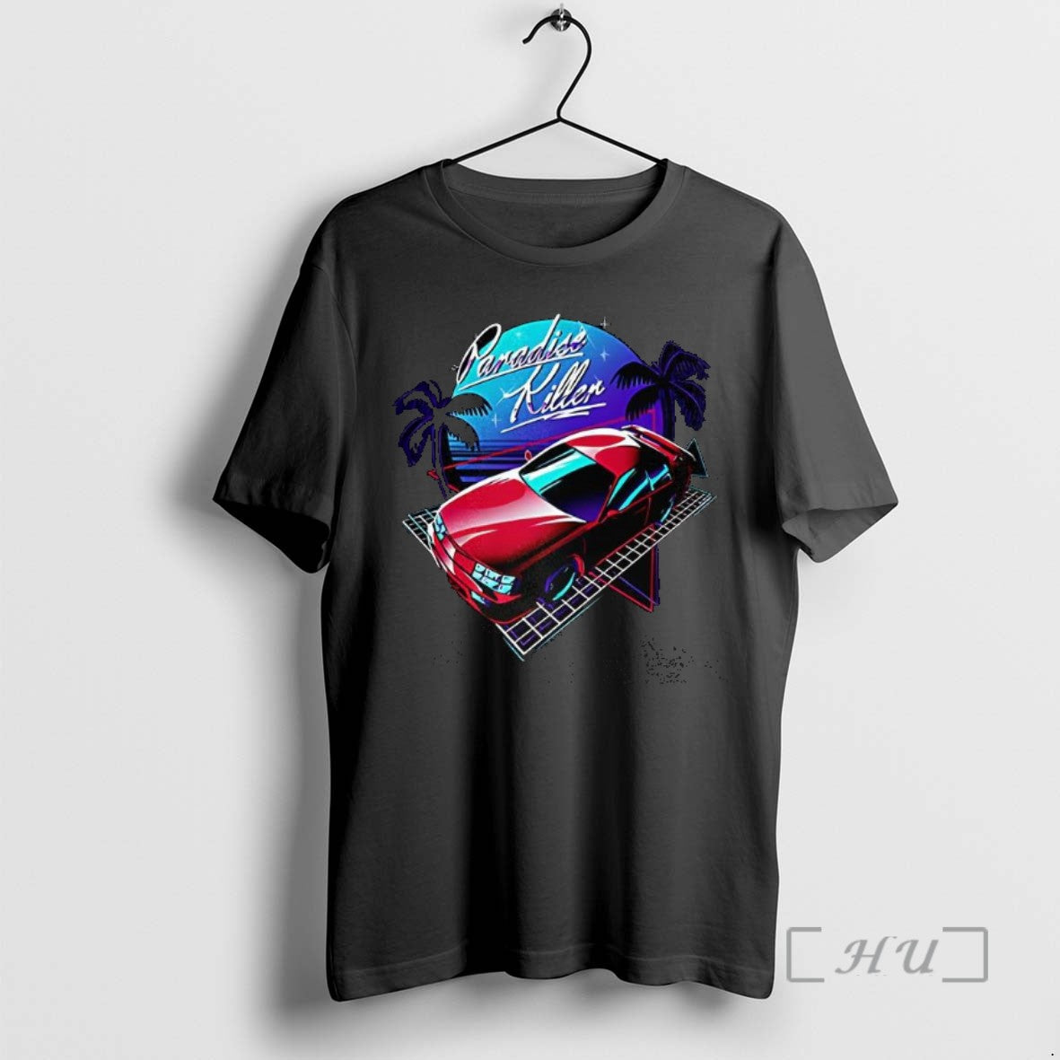 Limited Edition Car And Beach Paradise Killer Synthwave Style Vintage Tee Shirt Sweater