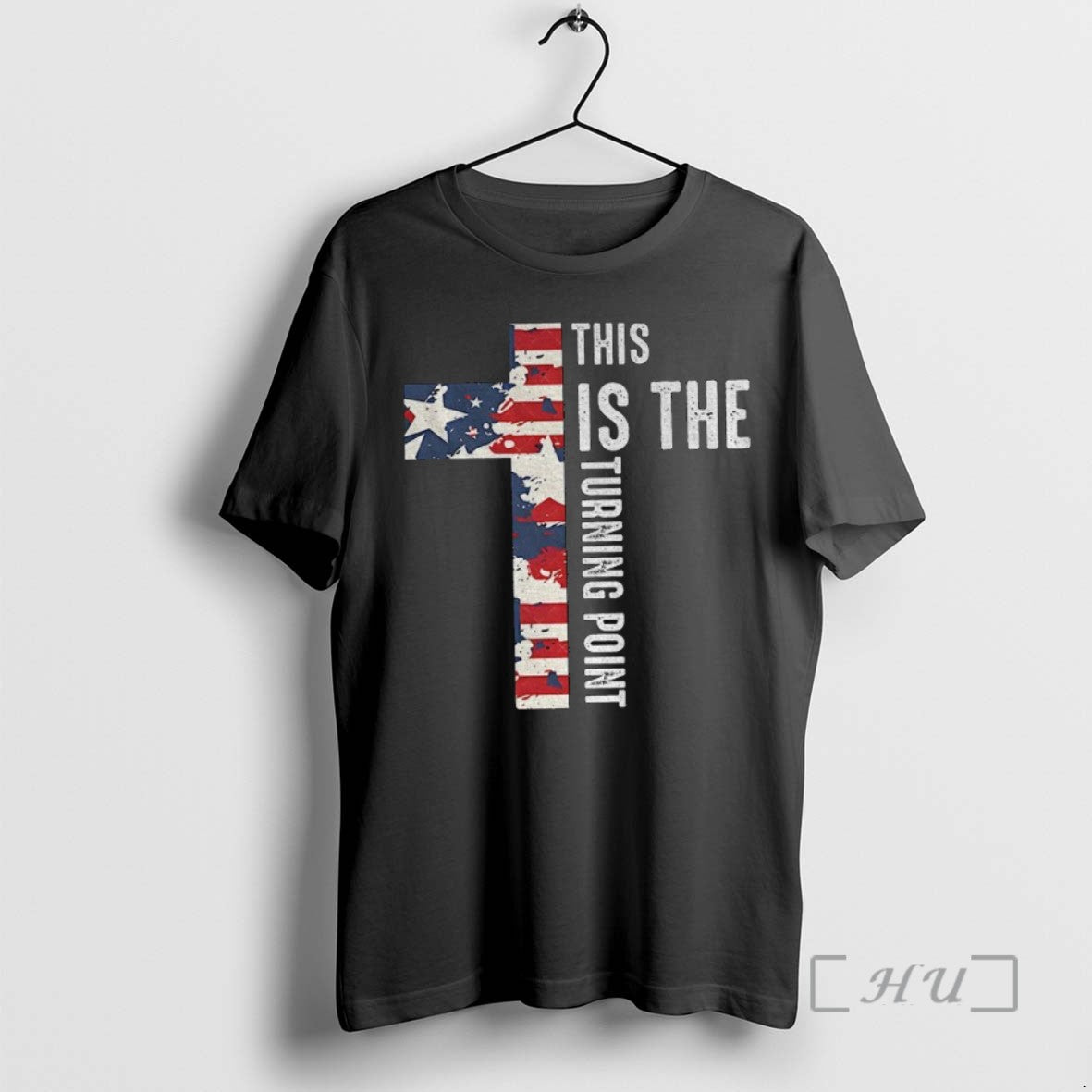 Limited Edition Charlie Kirk This Is The Turning Point Cross Christian Usa Flag