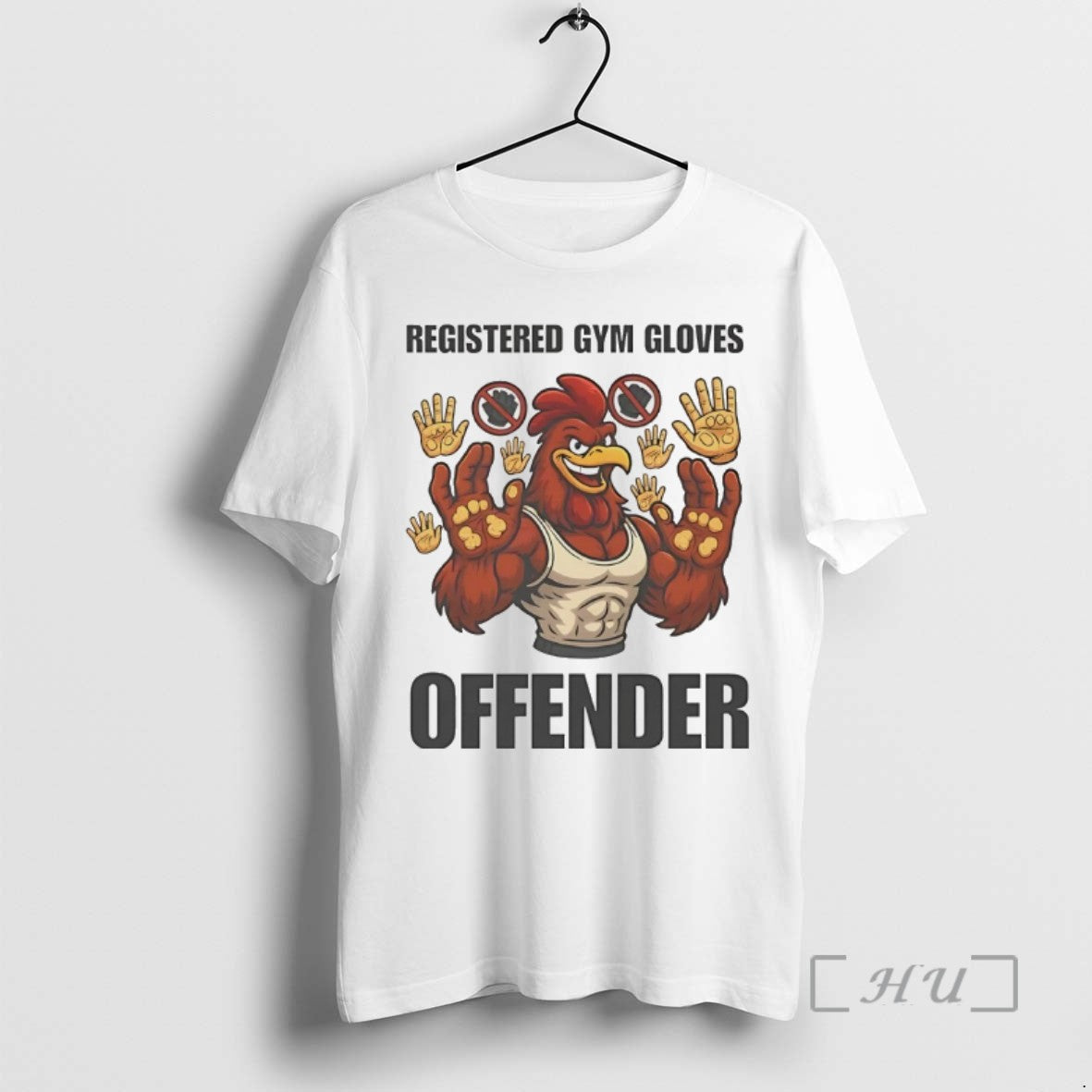 Limited Edition Chicken Registered Gym Gloves Offender Tee Shirt Sweater