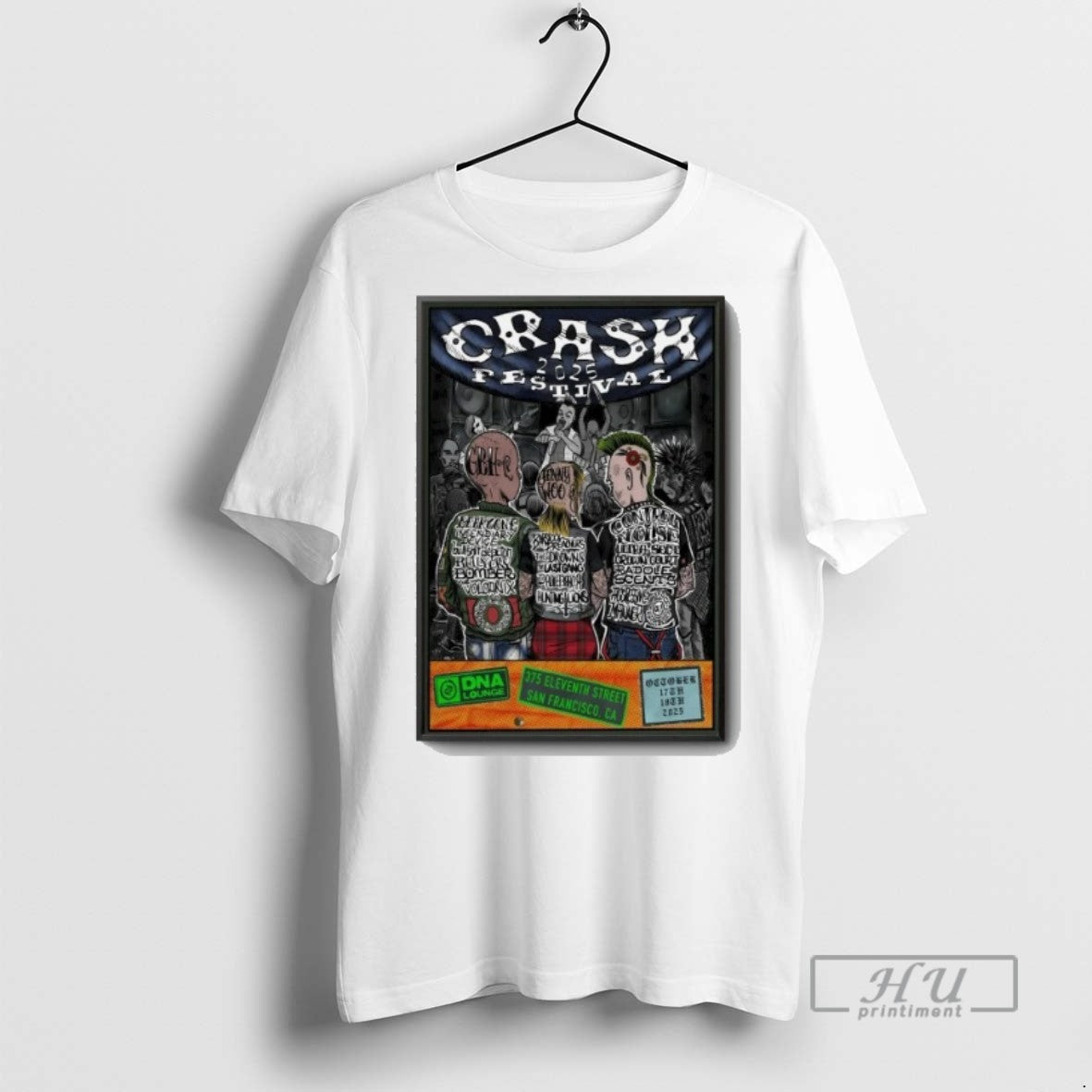 Limited Edition Crash Festival San Francisco Shows 10 17 10 18 Shirt2025 Graphic