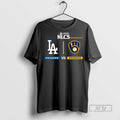 Limited Edition Dodgers Vs Brewers 2025 Postseason Nlcs Graphic Tee Shirt Sweatshirt Hoodies