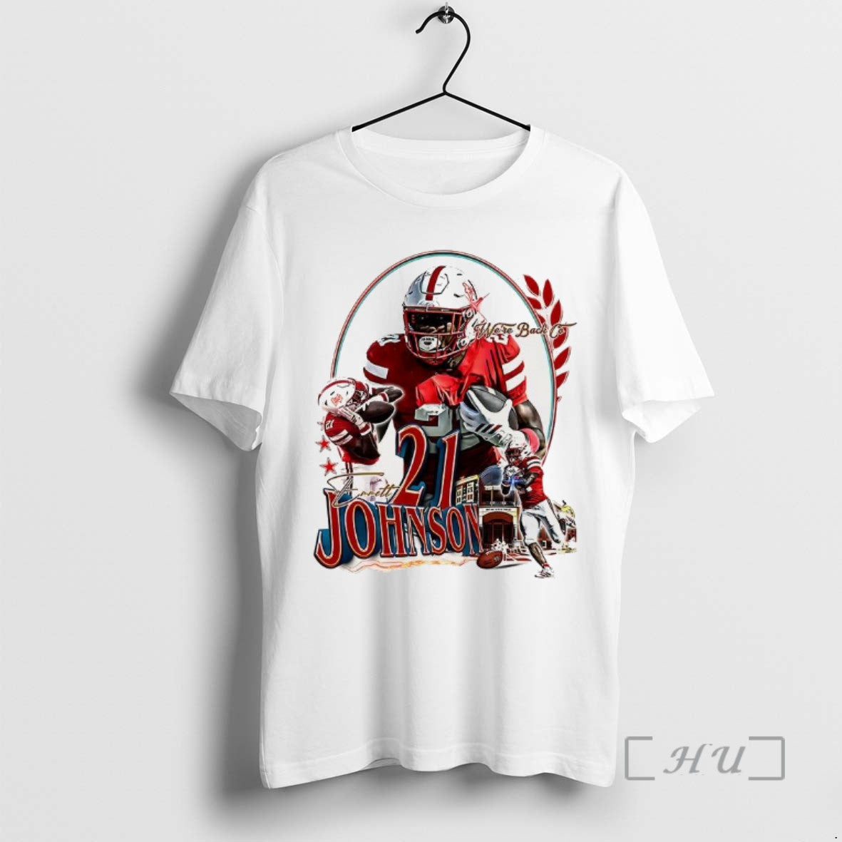 Limited Edition Emmett Johnson Nebraska Cornhuskers Football Were Back Colorado Vintage Tee Shirt Sweater