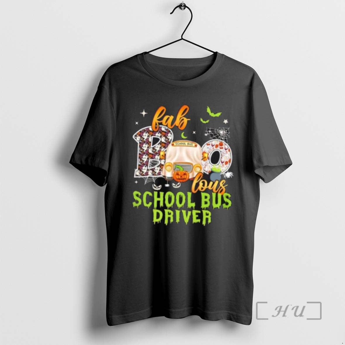 Limited Edition Fab Boo Lous School Bus Driver Halloween Tee Shirt Sweater