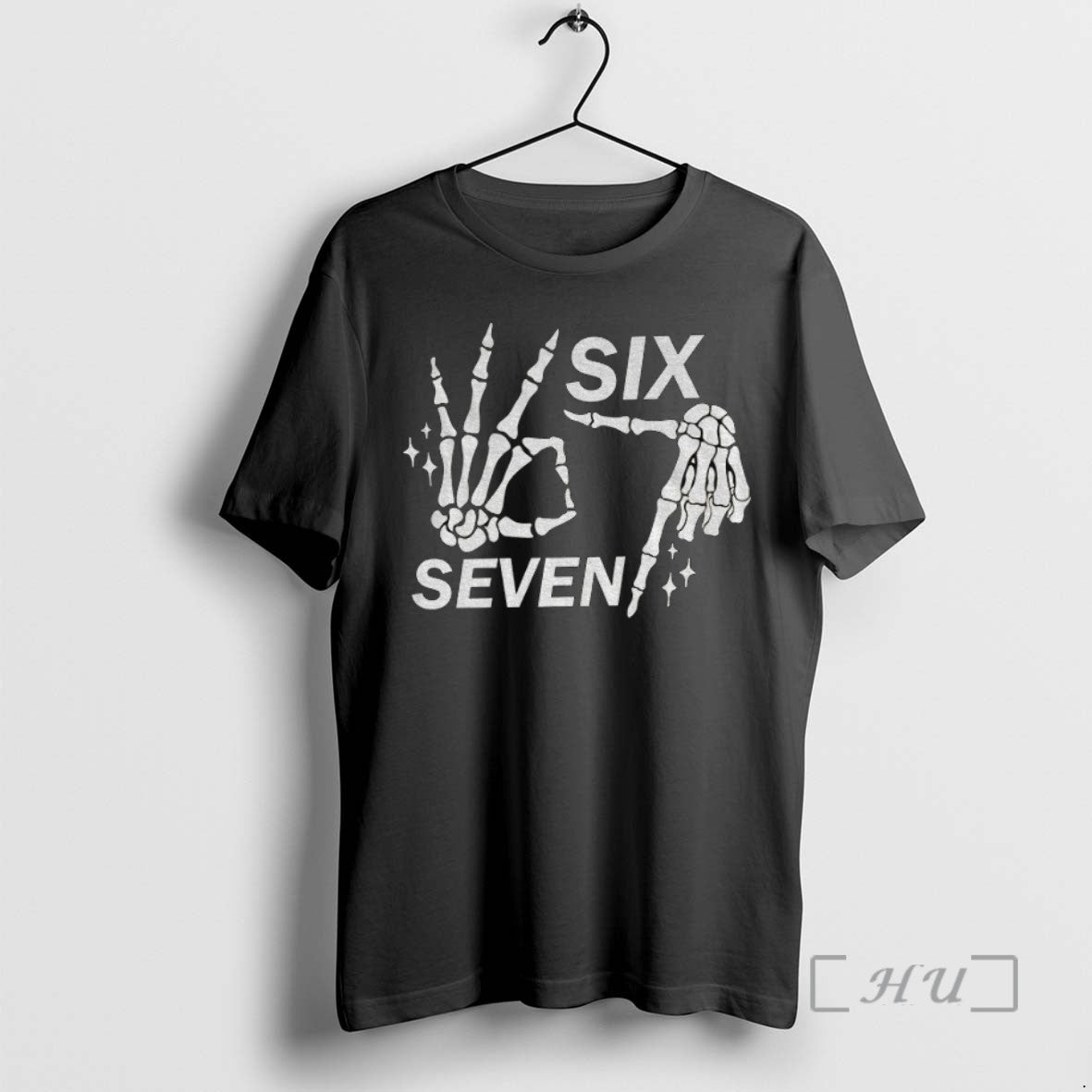 Limited Edition Funny Halloween Bones 6 7 Meme Tee Shirt Sweater