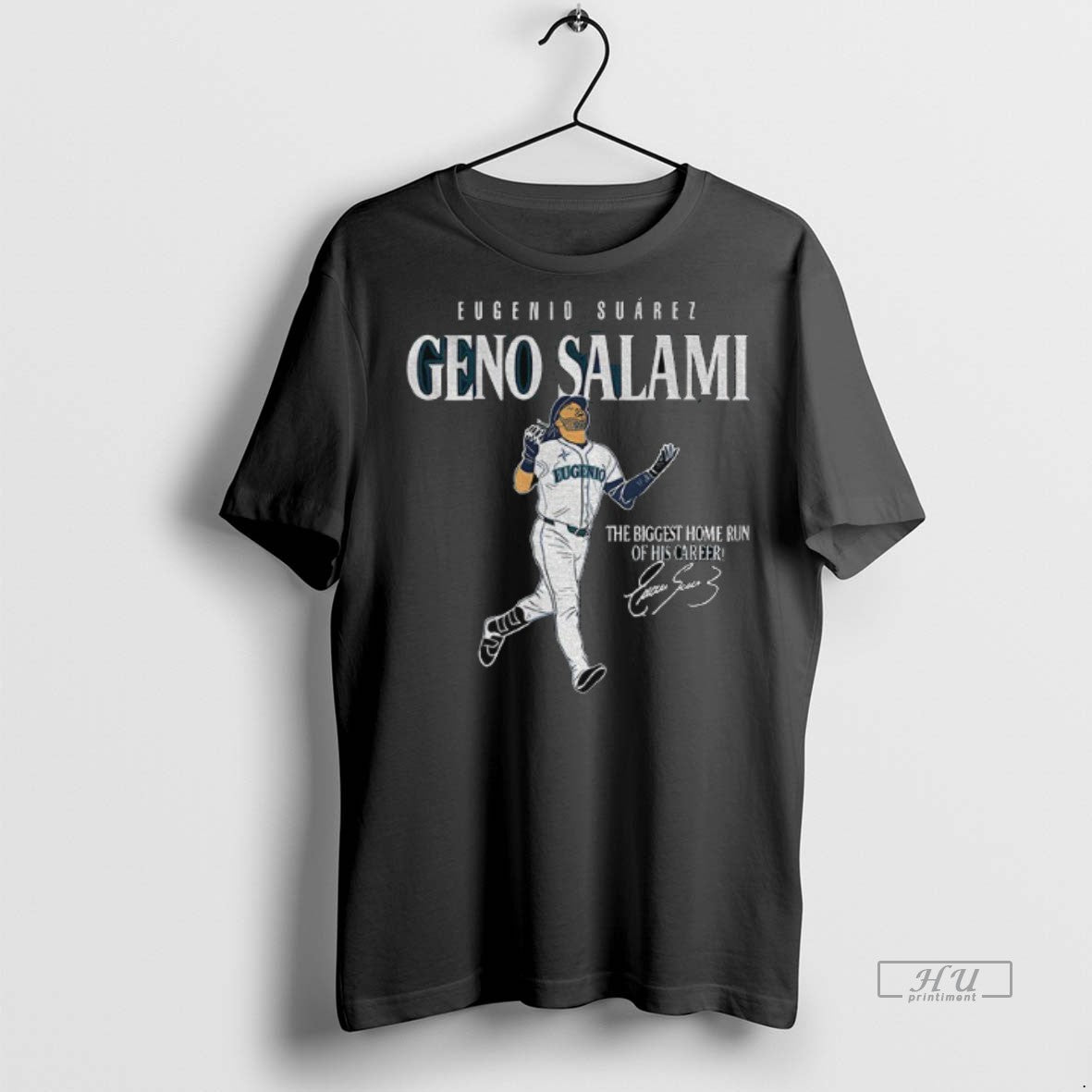 Limited Edition Geno Salami Eugenio Suarez The Biggest Home Run Of His Carrers Signature Tee