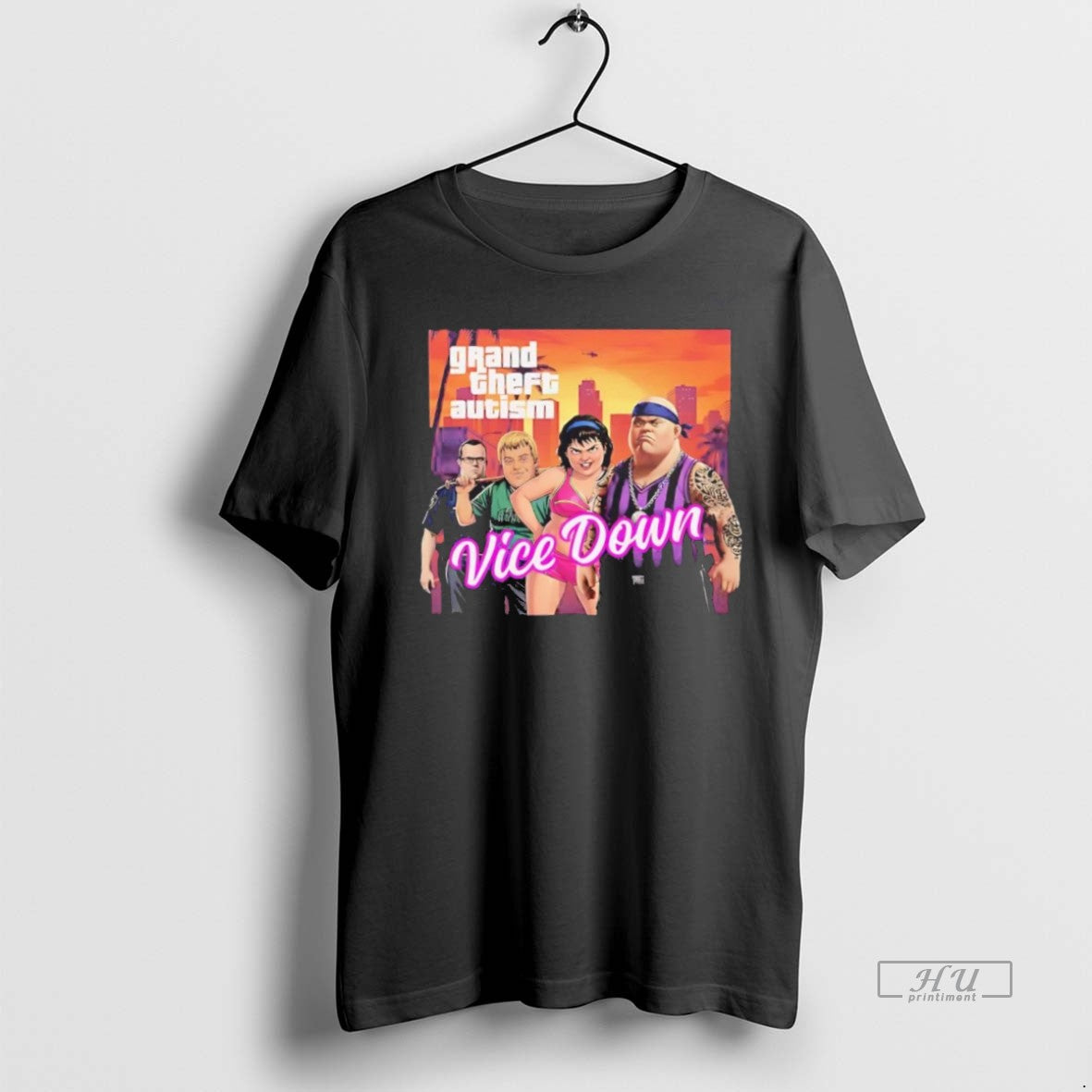 Limited Edition Grand Theft Autism Vice Down Gta Down Syndrome Tee Shirt Sweater