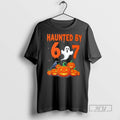 Limited Edition Haunted By 6 Or 7 Halloween Ghost Graphic Tee Shirt Sweatshirt Hoodies
