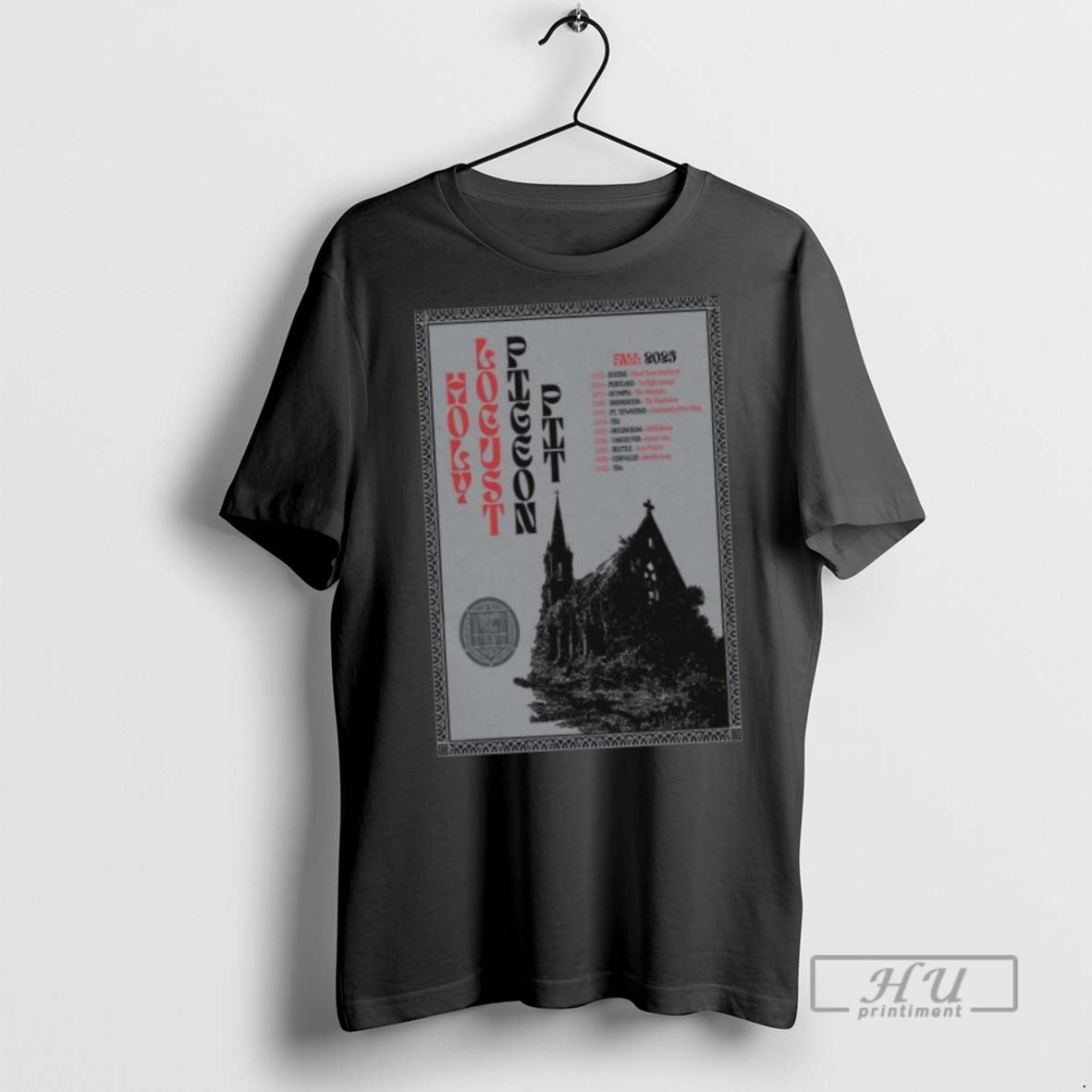 Limited Edition Holy Locust Pigeon Pit Fall Tour 2025 Long Sleve Graphic Tee Shirt