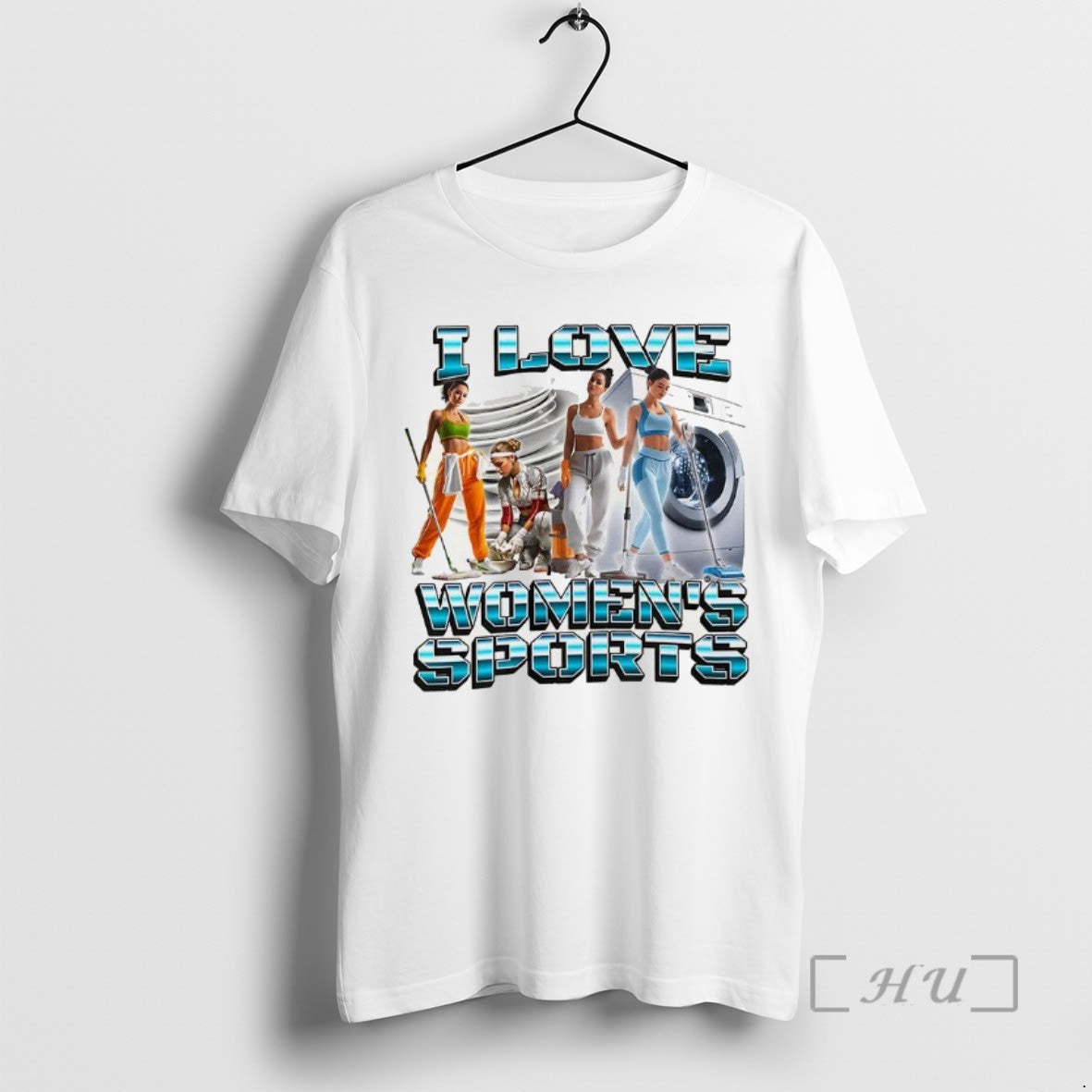 Limited Edition I Love Womens Sports Housework Satirical Tee Shirt Sweater