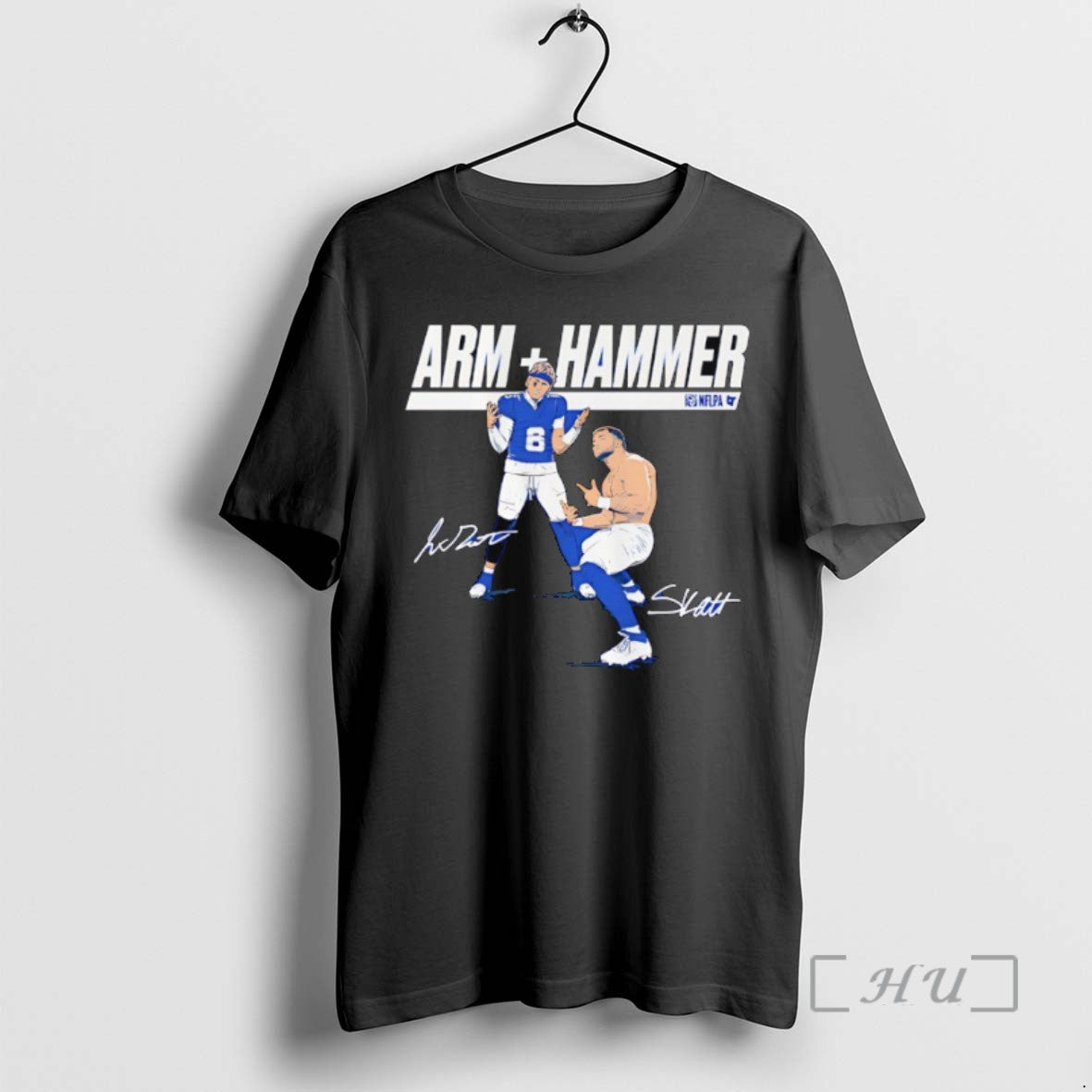Limited Edition Jaxson Dart Cam Skattebo Arm Hammer Signatures Tee Shirt Sweater