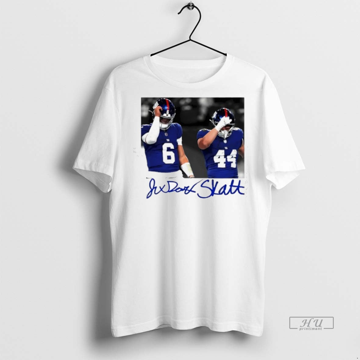 Limited Edition Jaxson Dart And Cam Skattebo New York Giants Football Signature Photo