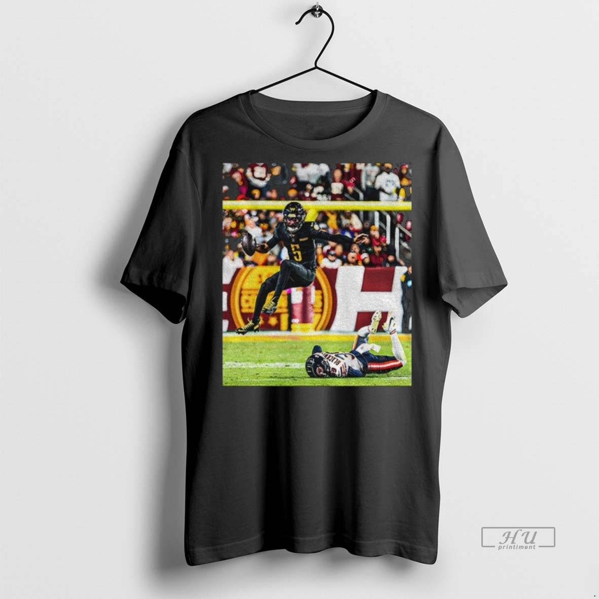 Limited Edition Jayden Danielss Father Wearing Jayden Daniels Jump Over Josh Blackwell Commanders Vs Bears
