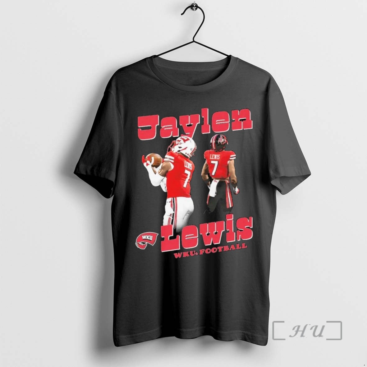 Limited Edition Jaylen Lewis 90s Portrait Wku Football Tee Shirt Sweater