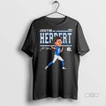 Limited Edition Justin Herbert Los Angeles Chargers Caricature Signature Tee Shirt Sweater