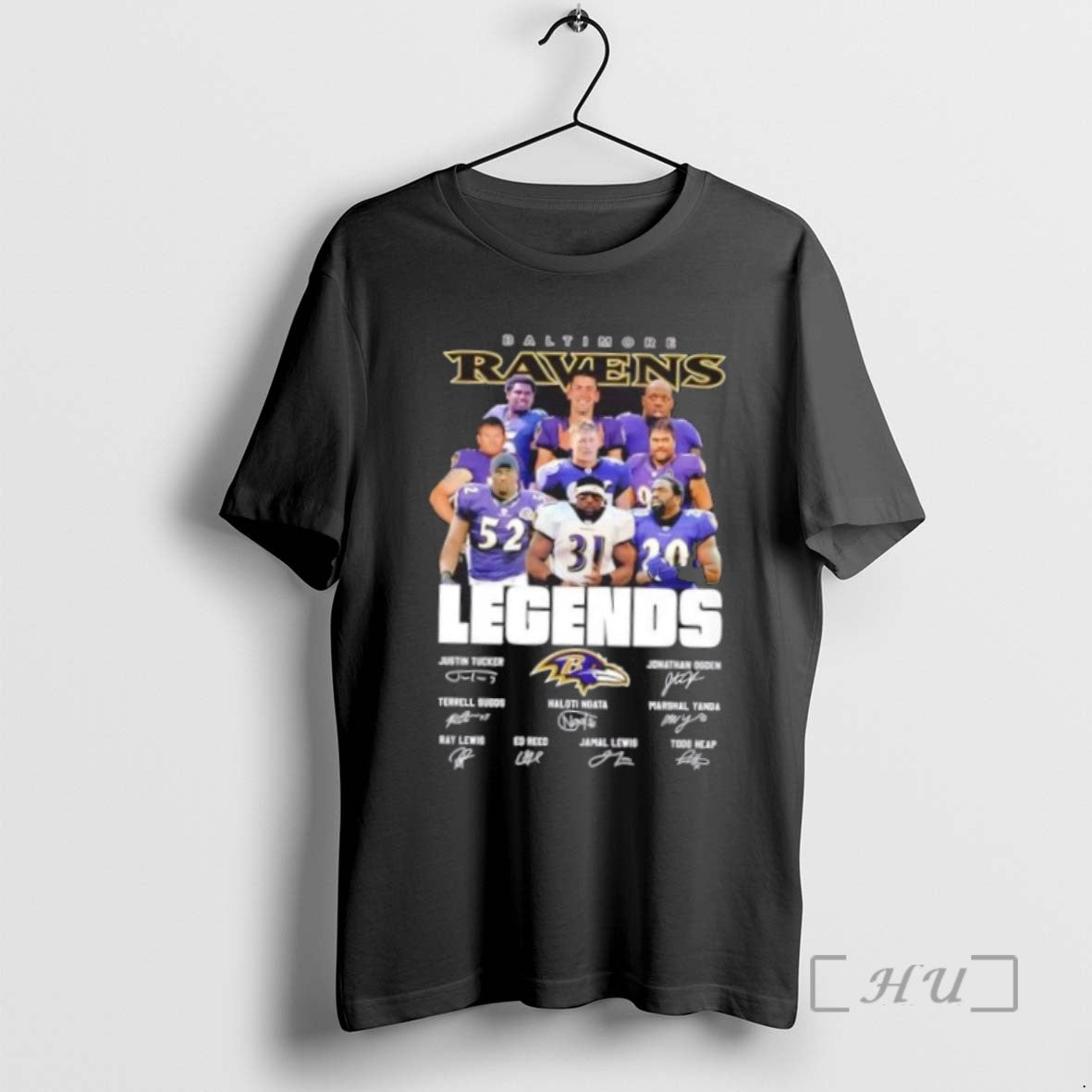 Limited Edition Justin Tucker And Legends Baltimore Ravens Football Signature Tee Shirt Sweater