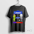 Limited Edition Lowes X Grinch And Jack Skellington Friends Fist Bump Happy Hallothanksmas T Shirts