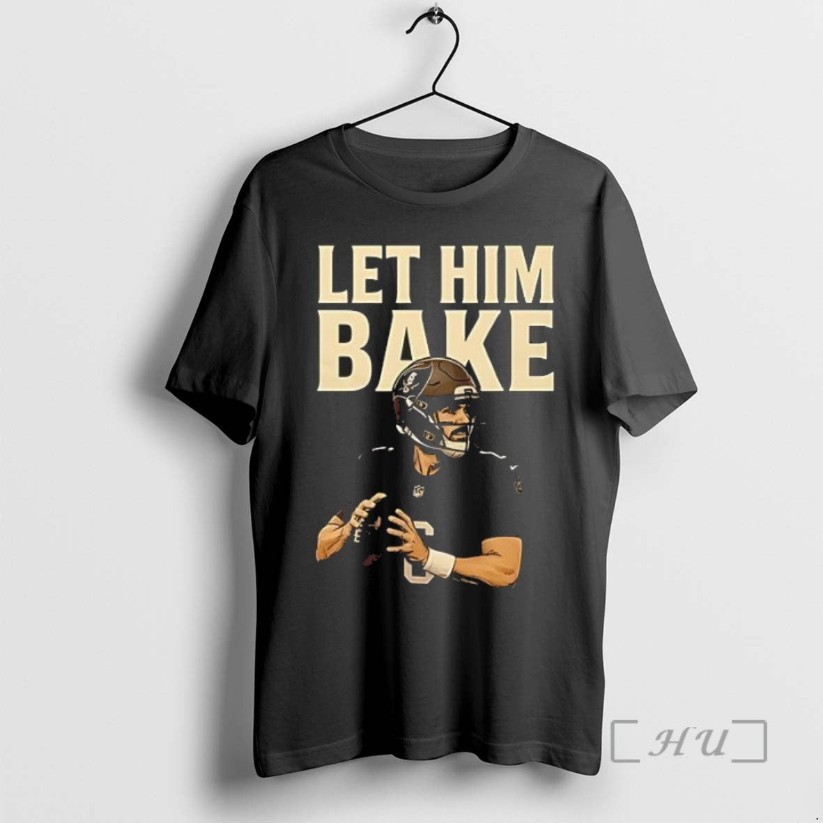 Limited Edition Maker Bayfield Let Him Bake Football Tee Shirt Sweater