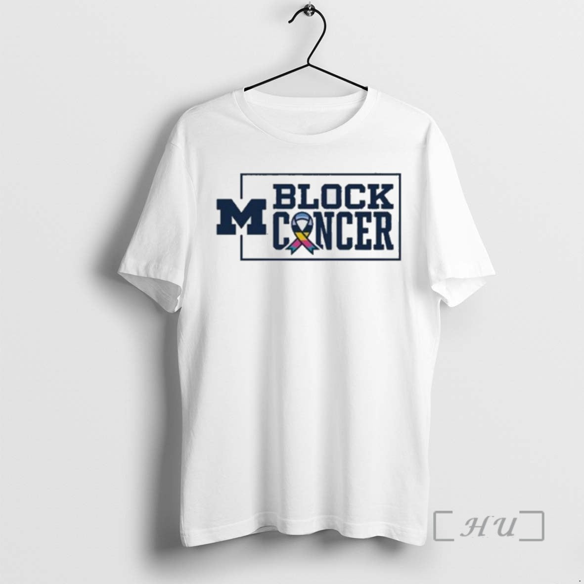 Limited Edition Michigan Football Block Cancer Tee Shirt Sweater