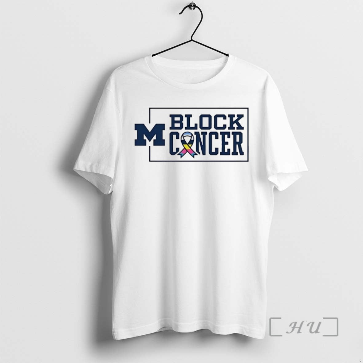 Limited Edition Michigan Wolverines 2025 Block Cancer Tee Shirt Sweater