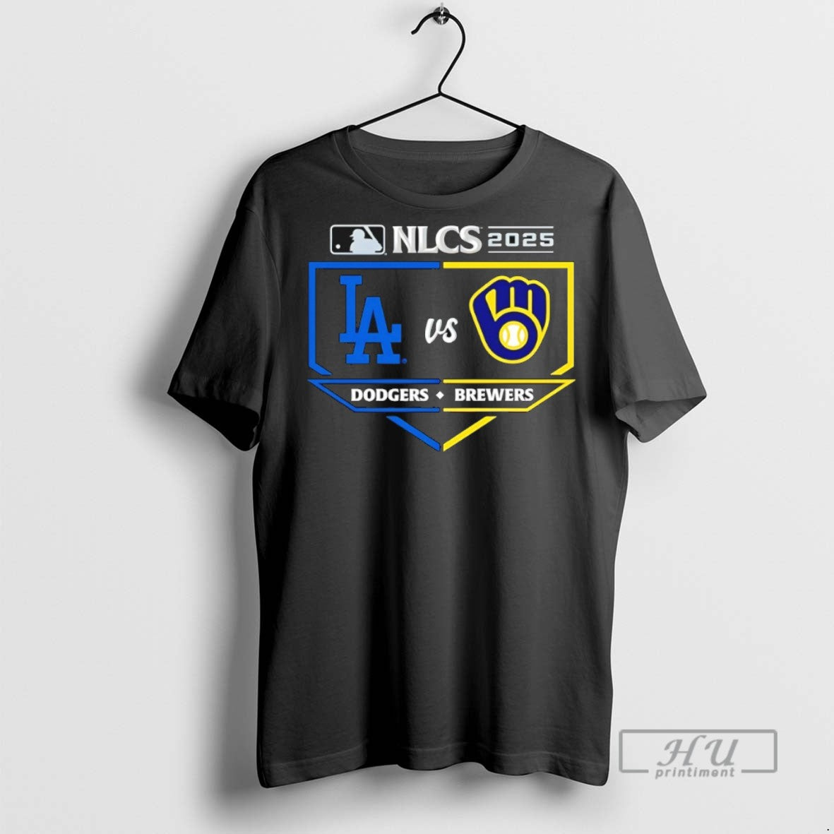 Limited Edition Milwaukee Brewers Vs Los Angeles Dodgers 2025 Nlcs Matchup Graphic Tee Shirt