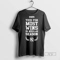 Limited Edition New York Yankees Mlb Tied For Most Wins In Regular Season 2025 Logo