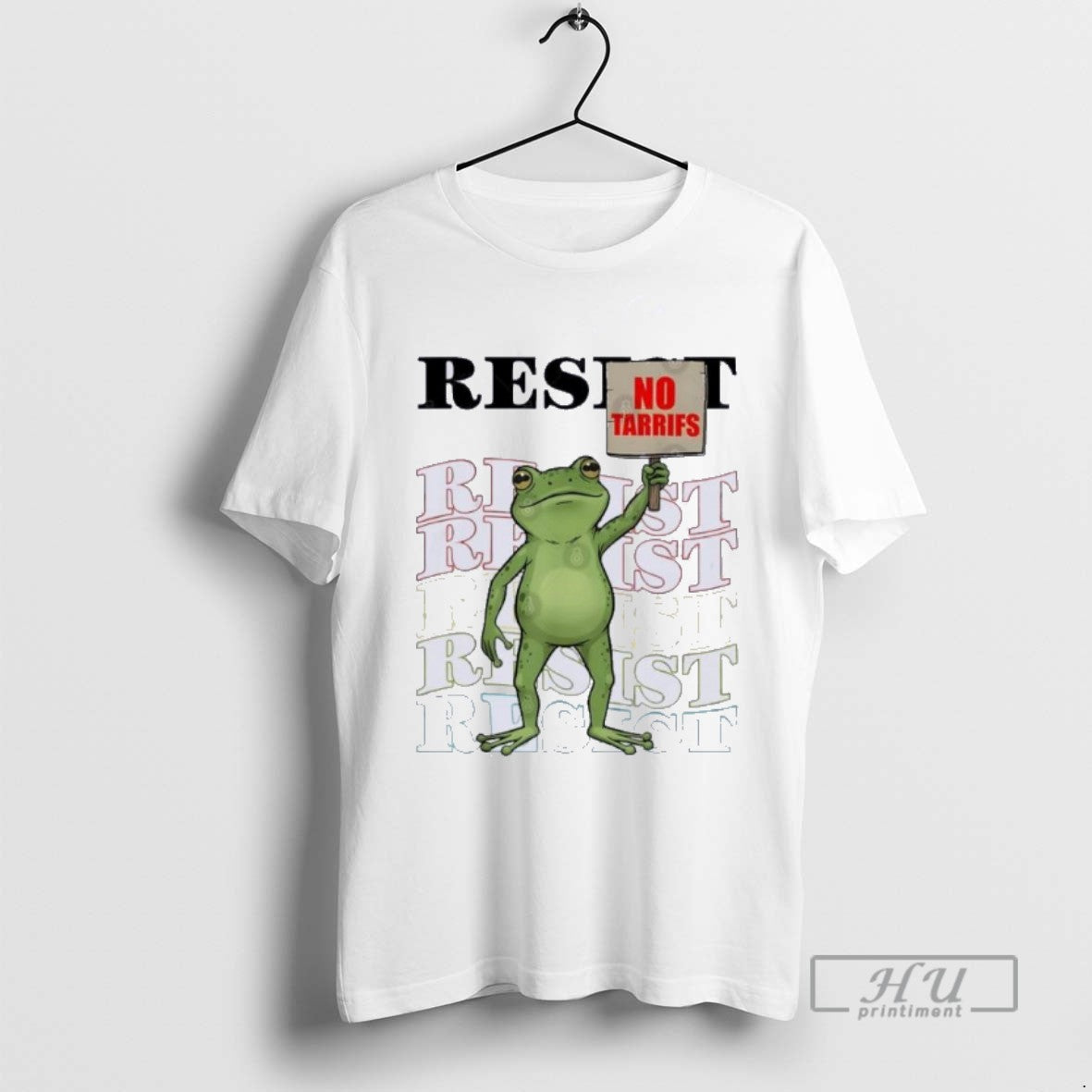 Limited Edition No Tariffs Frogs Resist Portland Frog Graphic Tee Shirt Sweatshirt Hoodies