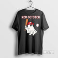 Limited Edition Phillies Red October Ghost Halloween Baseball Graphic Tee Shirt Sweatshirt Hoodies