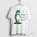 Limited Edition Portland Frog In Frogs We Trust Anti Trump Political Tee Shirt Sweater