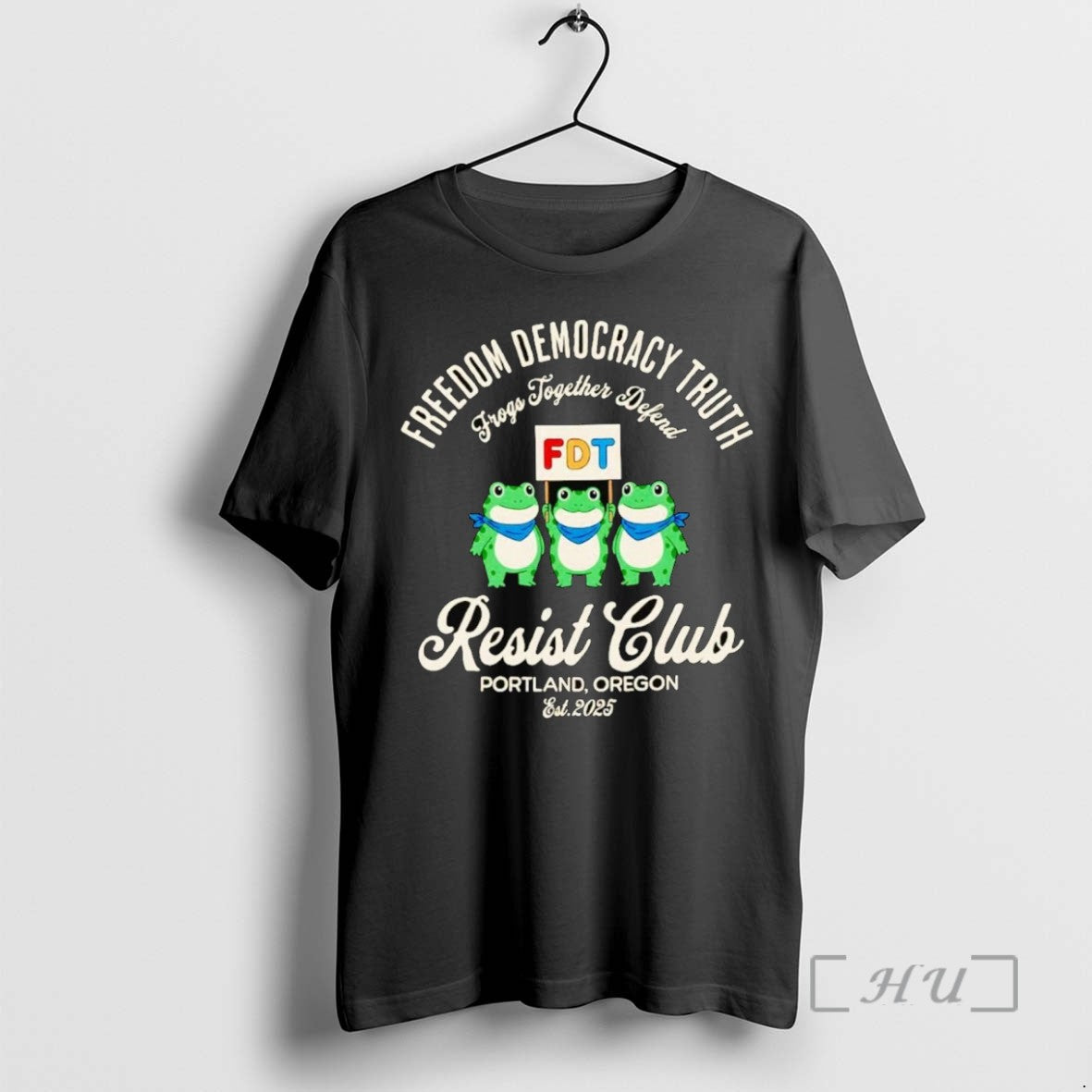 Limited Edition Portland Frog Freedom Democracy Truth Resist Club Tee Shirt Sweater