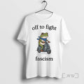 Limited Edition Portland Frog Off To Fight Fascism Tee Shirt Sweater