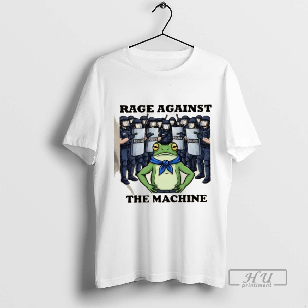 Limited Edition Rage Against The Machine Frog Portland Frog Protest Graphic Tee Shirt Sweatshirt Hoodies