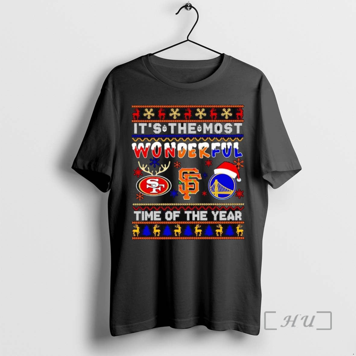 Limited Edition Sf Sports Teams Its The Most Wonderful Time Of The Year Christmas Tee
