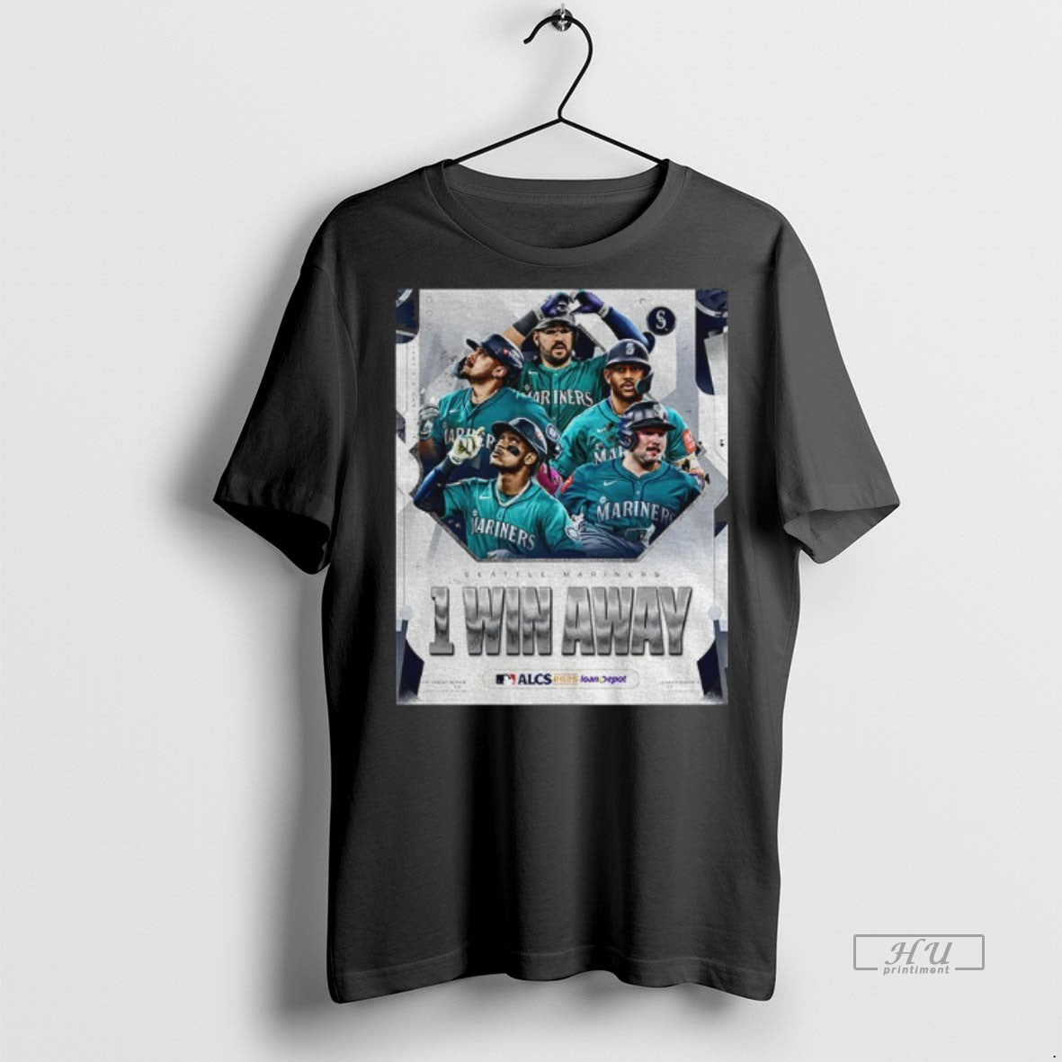 Limited Edition Seattle Mariners American League Championship Series Alcs Mlb Baseball 1 Win Away Tee