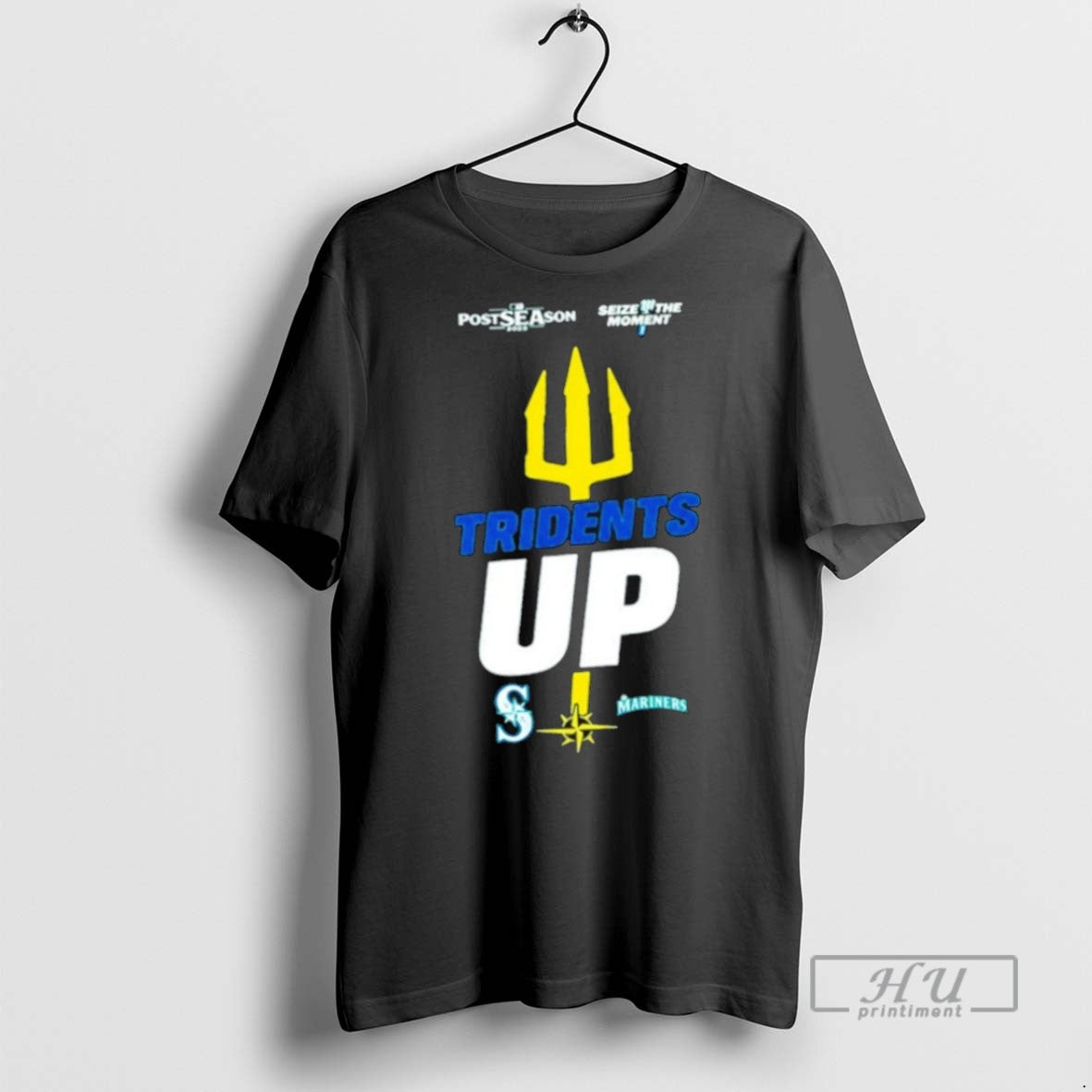 Limited Edition Seattle Mariners October Postseason Tridents Up Seize The Moment 2025 Graphic
