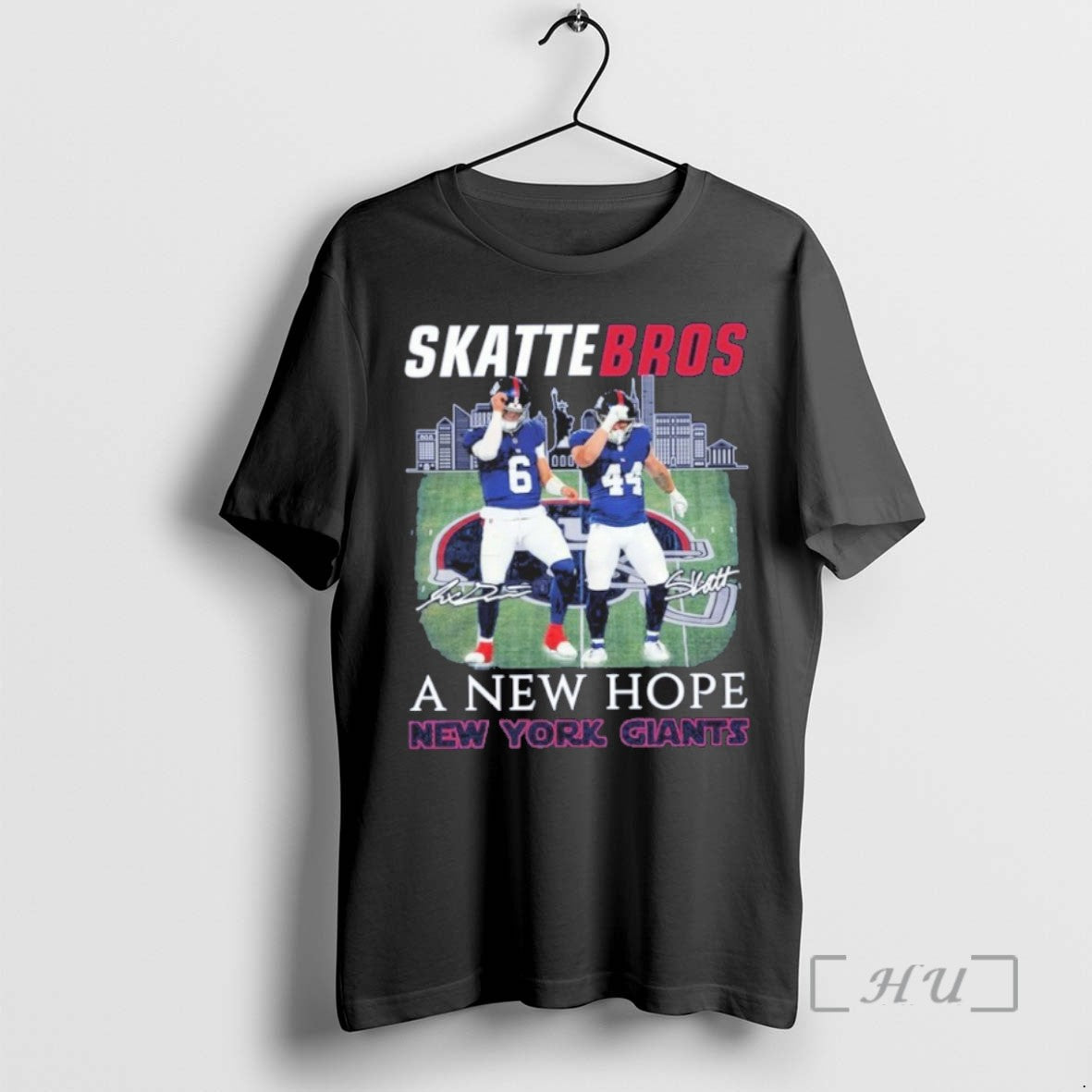 Limited Edition Skatt Bros A New Hope New York Giants Player Signature Tee Shirt Sweater