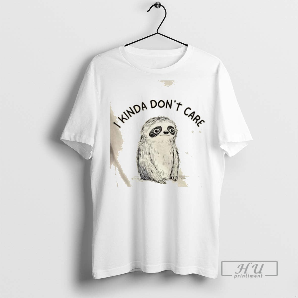 Limited Edition Sloth I Kinda Dont Care Graphic Tee Shirt Sweatshirt Hoodies