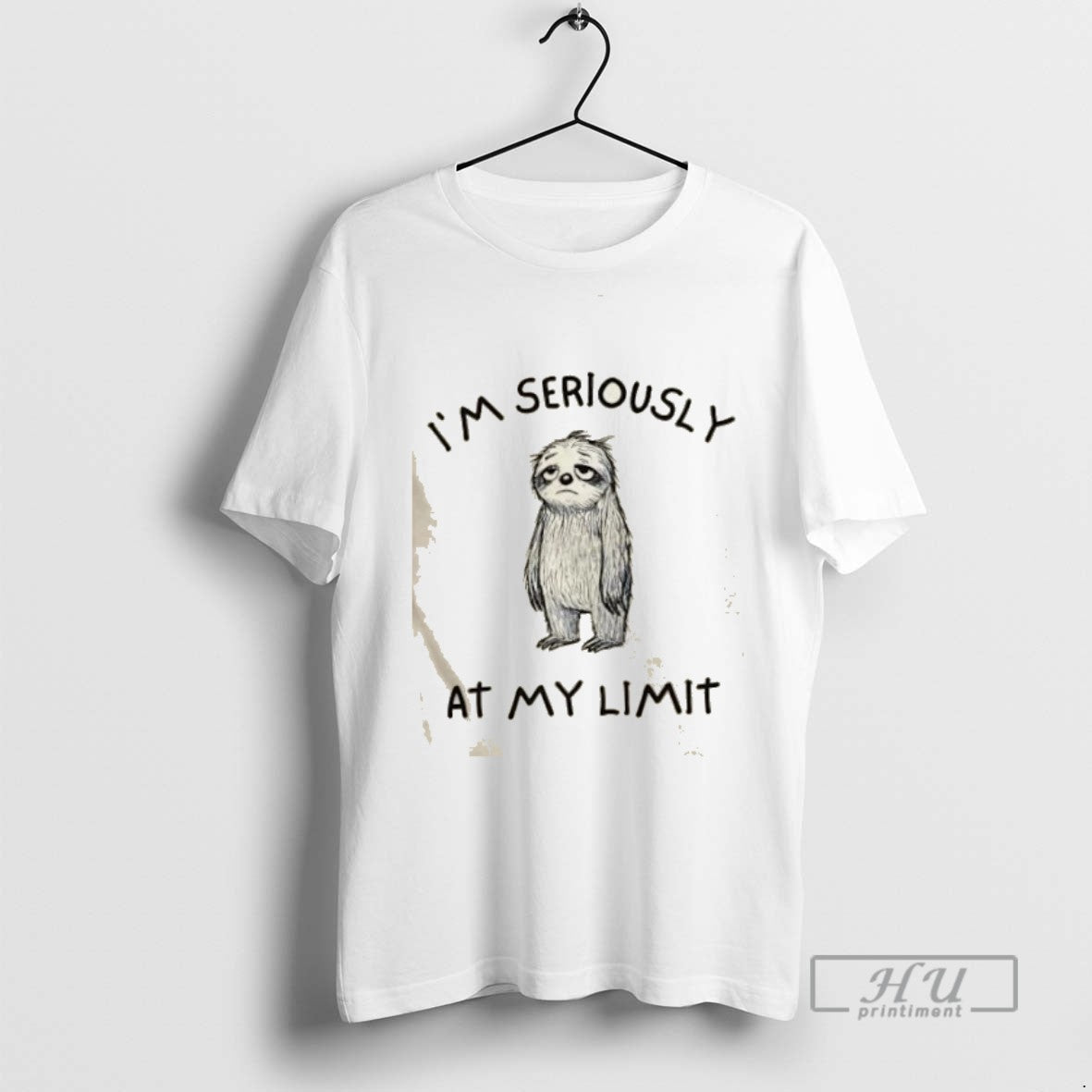 Limited Edition Sloth Im Seriously At My Limit Graphic Tee Shirt Sweatshirt Hoodies