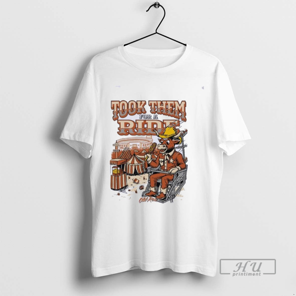 Limited Edition Took Them For A Ride Texas Longhorns Graphic Tee Shirt Sweatshirt Hoodies