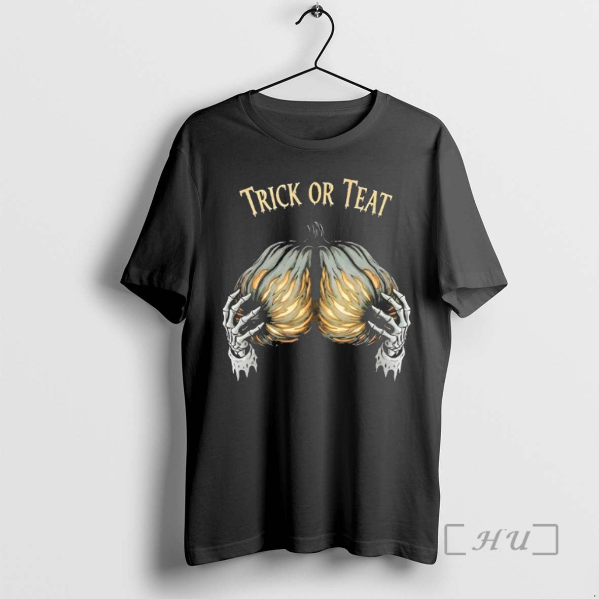 Limited Edition Trick Or Teat Pumpkin Halloween Tee Shirt Sweater