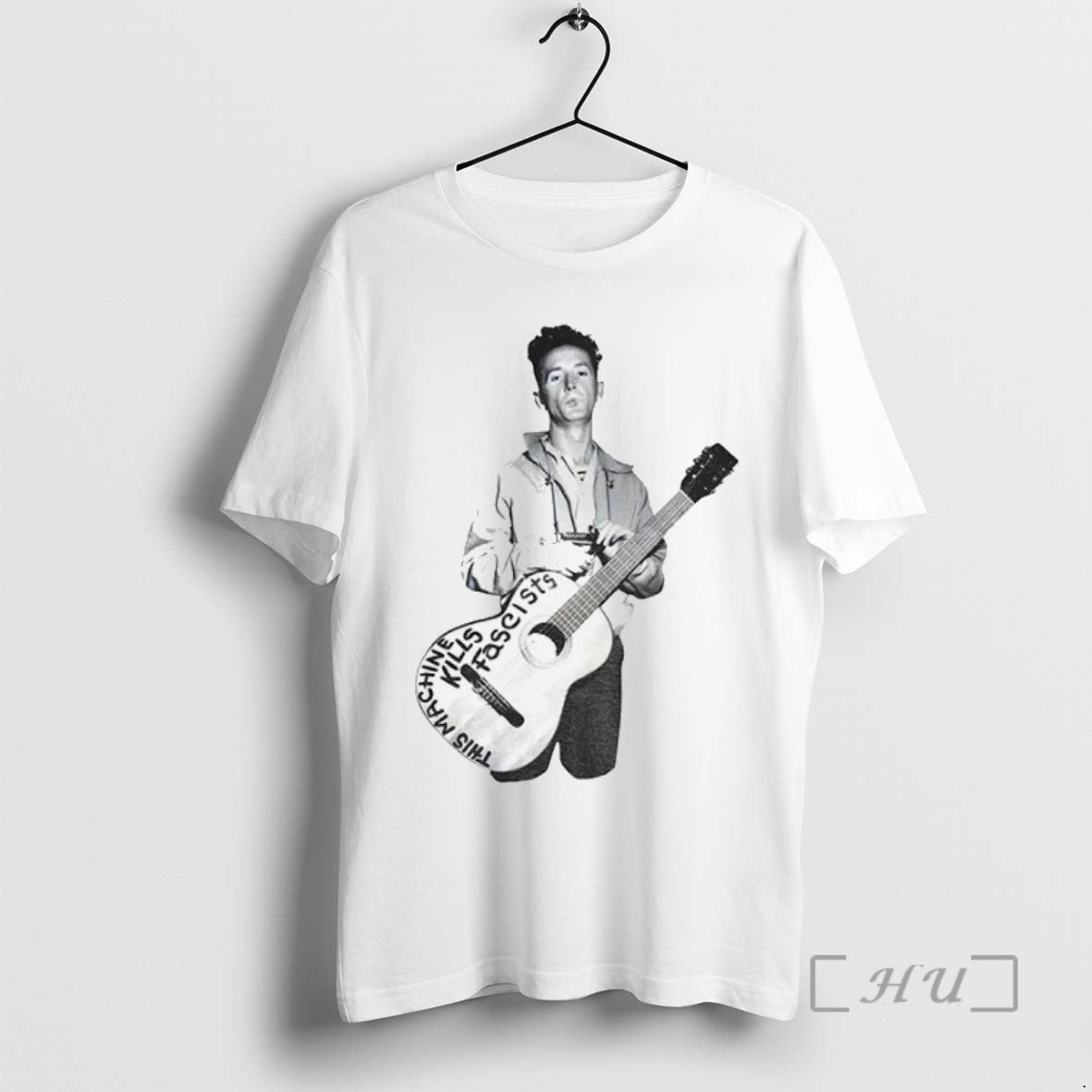 Limited Edition Woody Guthrie This Machine Kills Fascists Anti Fascist Vintage Tee Shirt Sweater