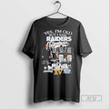 Limited Edition Yes Im Old But I Saw Oakland Raiders Legends Greatness Signatures Graphic Tee