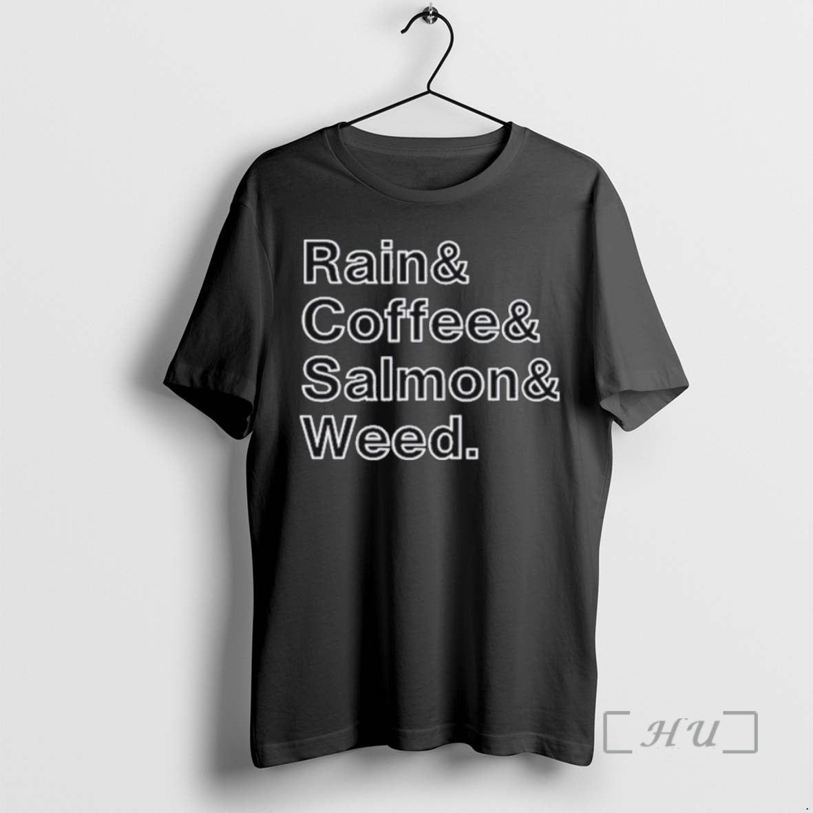 Limited Edition Rain And Coffee And Salmon And Weed 2025 Tee Shirt Sweater