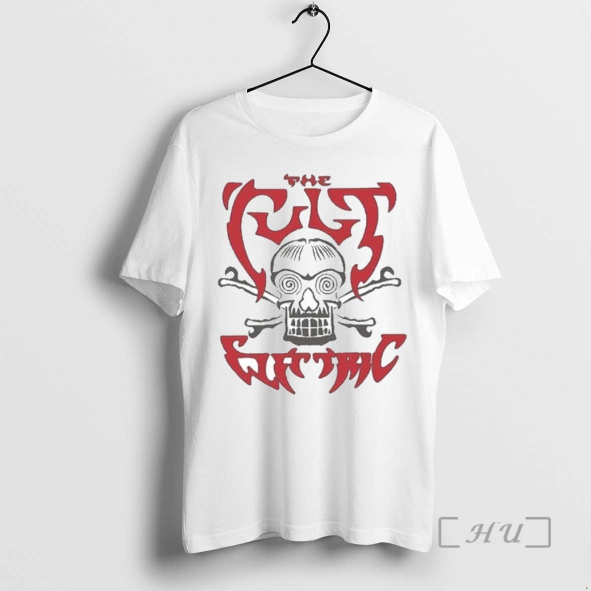Limited Edition The Cult Apparel Electric Skull Tee Shirt Sweater
