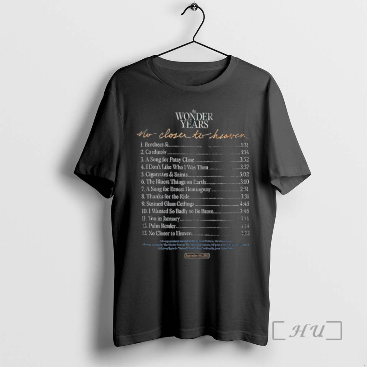 Limited Edition The Wonder Years No Closer To Heaven Tracklist 2025 Tee Tee Shirt Sweater
