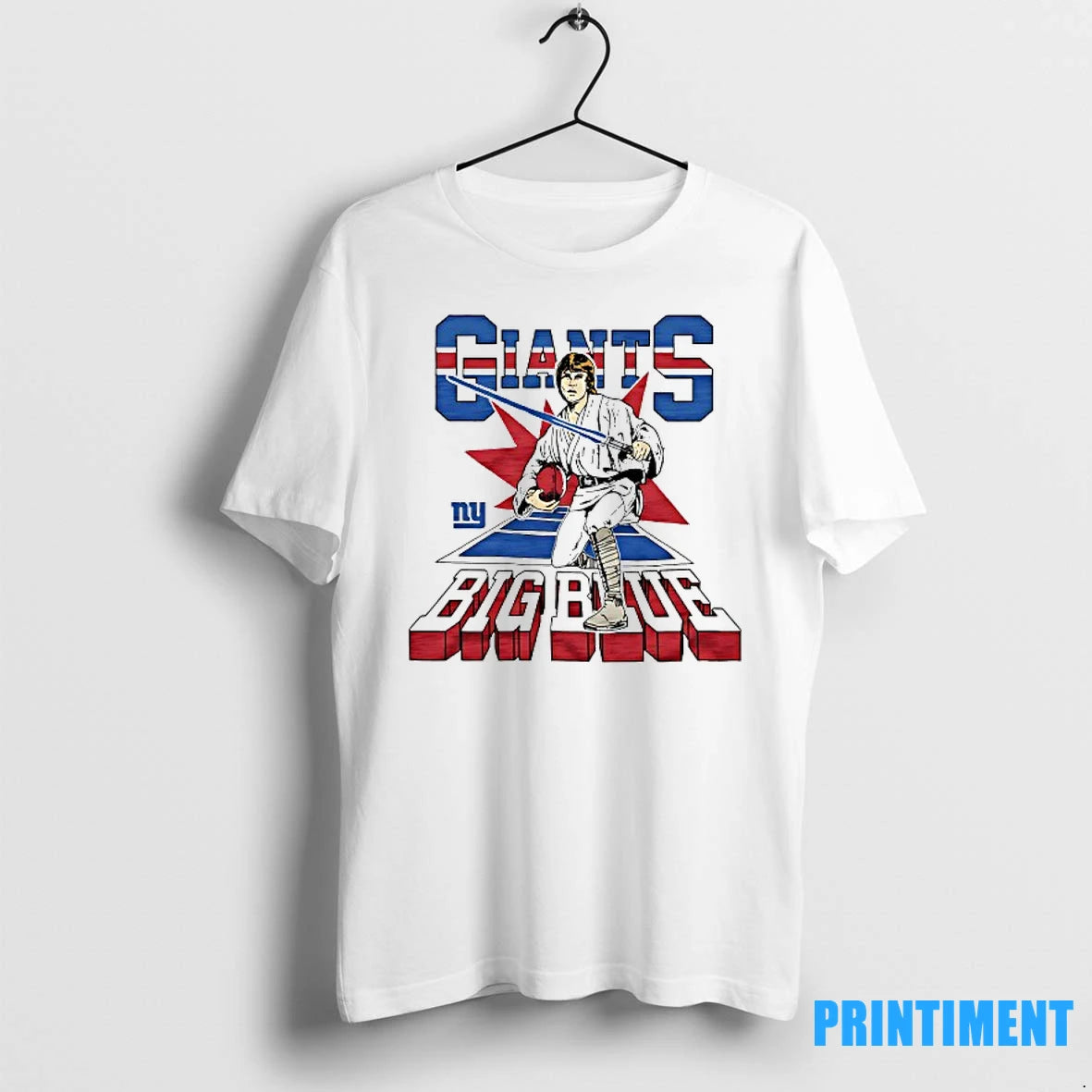 Luke Skywalker X New York Giants Big Blue Ny Tshirts Sweater
