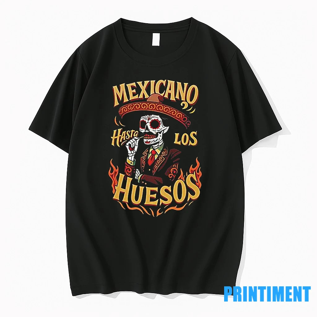 Mexicano Hasta Los Huesos Cowboy Skeleton Tshirts Sweater
