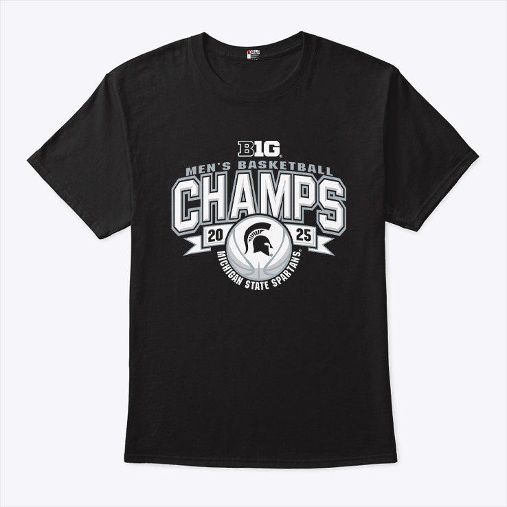 Michigan State Spartans Men’s Basketball Big Ten Champs 2025 T Shirt