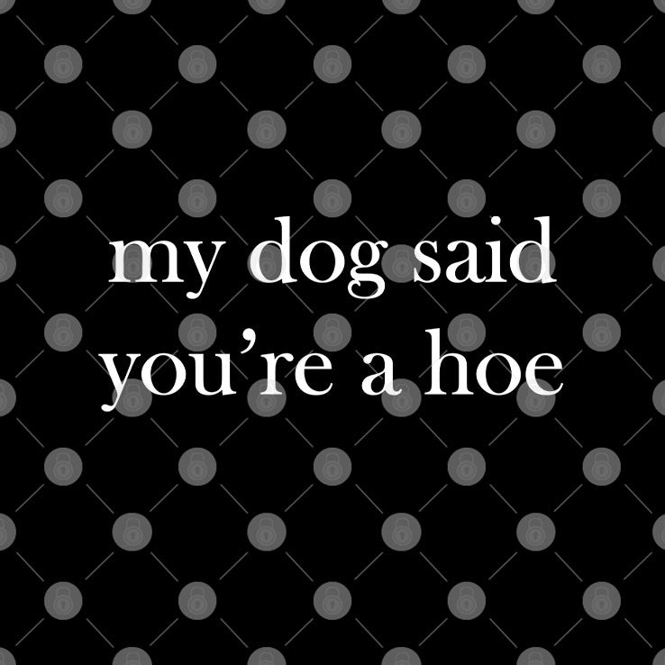 My Dog Said You’re A Hoe T Shirt
