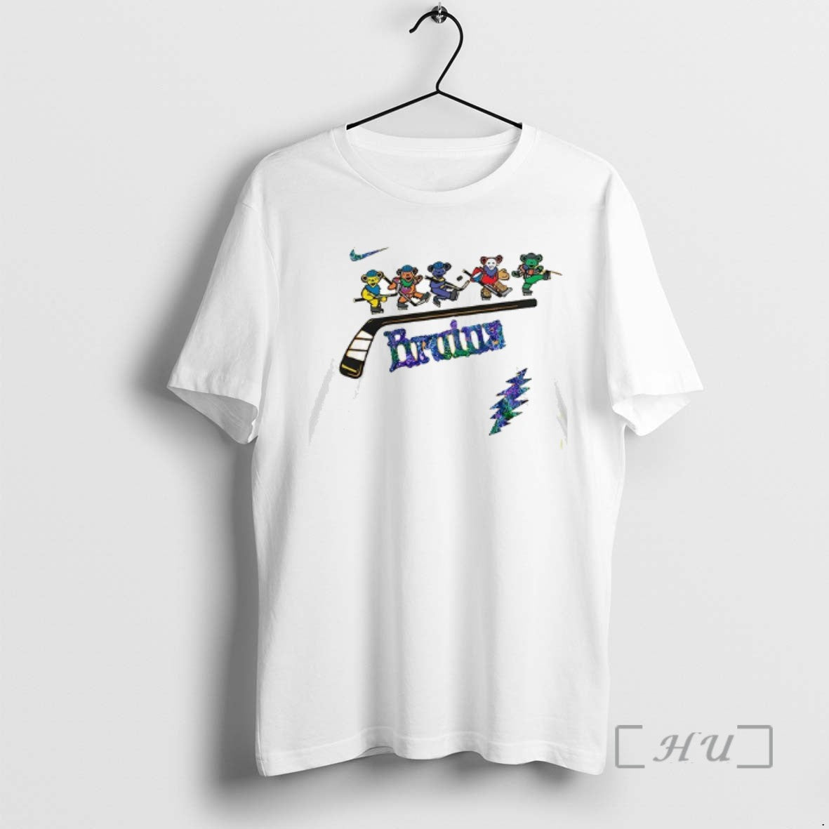 New Boston Bruins X Grateful Dead Night 2025 Logo Tee Sweater